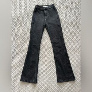 Classic black Zara Women's high waist bootcut  denim Jeans